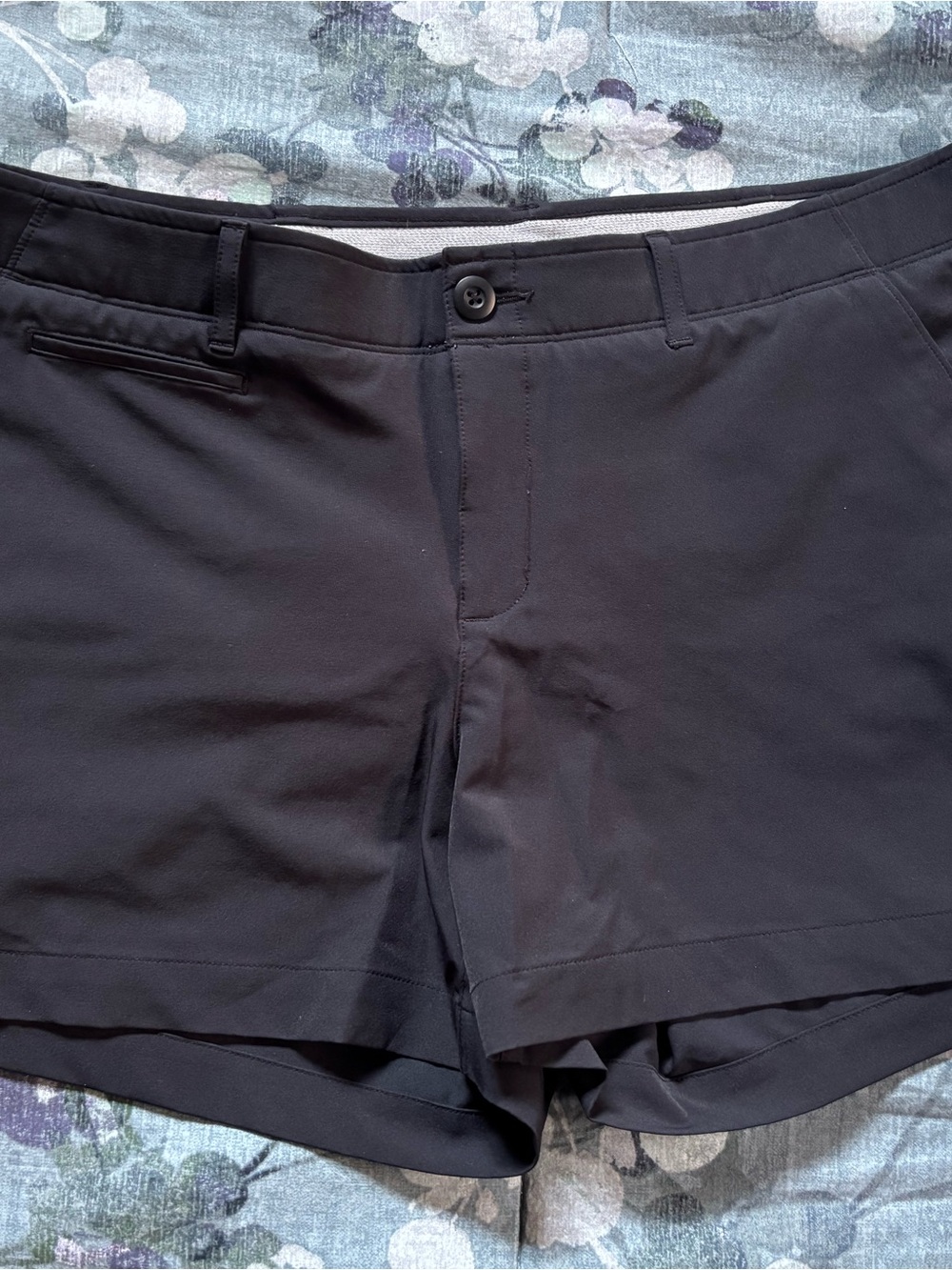 Under Armour Black Women's Flat-Front Performance Shorts